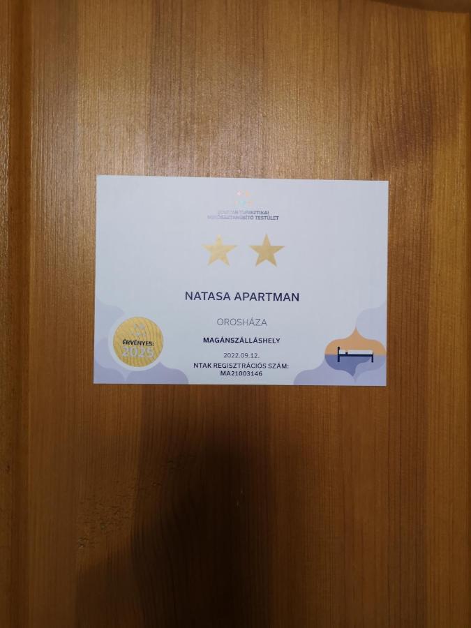 Natasa Apartman Oroshaza Ngoại thất bức ảnh